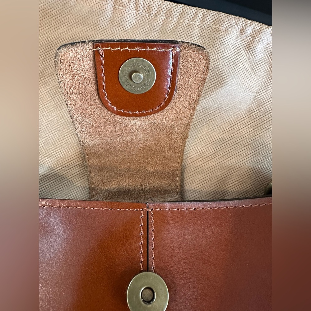 ✨LIKE NEW✨Patricia Nash Rienzo Satchel -Heritage British Tan LEATHER - Picture 11 of 16